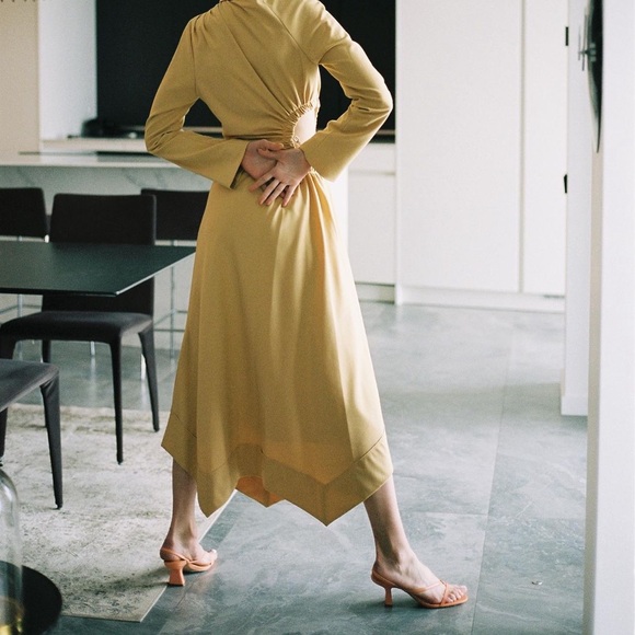 Jonathan Simkhai Mabel Chain-Detailed Cutout Crepe Midi Dress - Picture 7 of 7